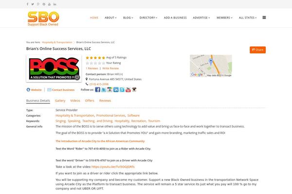 Thunder theme site design template sample
