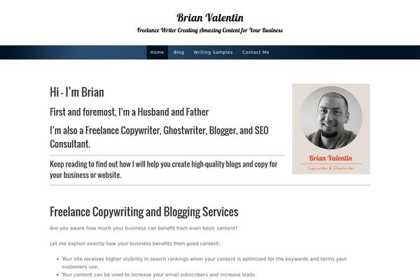 Legacy theme site design template sample