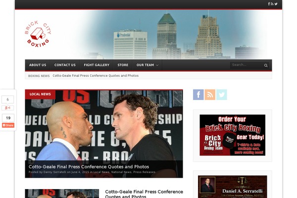 Fearless theme site design template sample