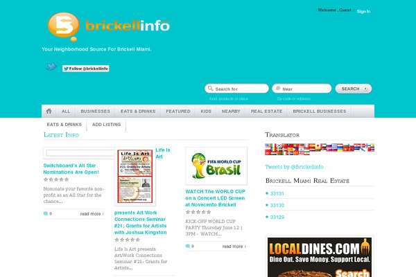 GeoPlaces theme site design template sample