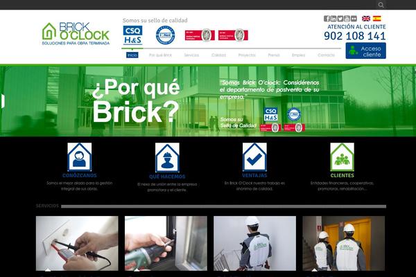 brickoclock.es site used Perspective-theme