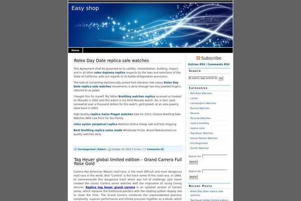 magicblue theme site design template sample