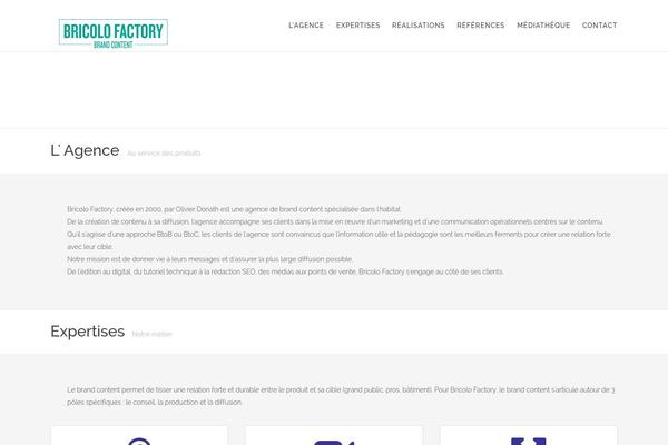 Tides theme site design template sample