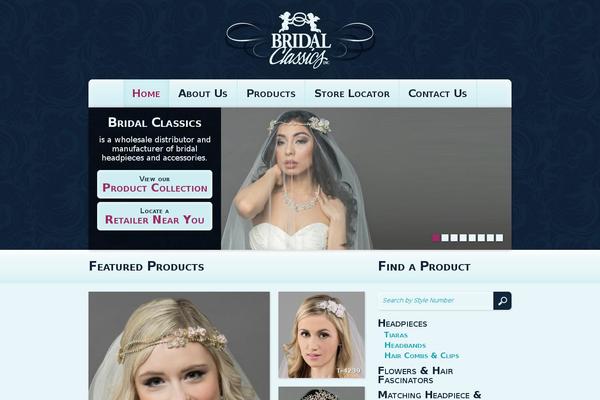 Bridal theme site design template sample