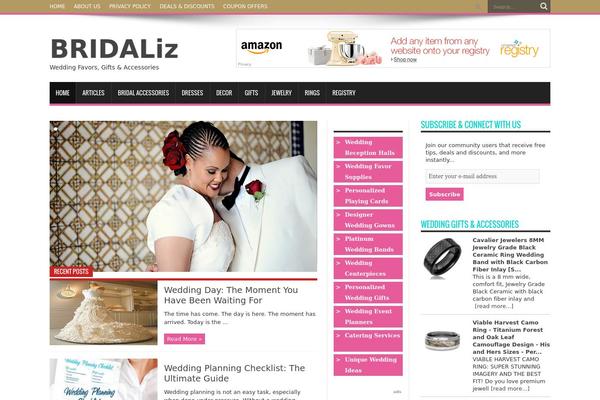 Jarida theme site design template sample