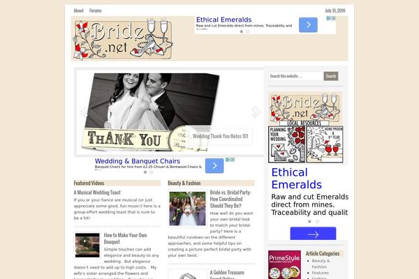 Lifestyle theme site design template sample