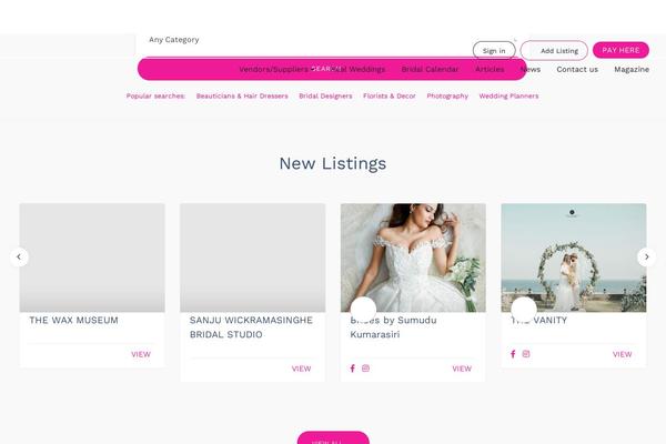 bridesofsrilanka.com site used ListingEasy