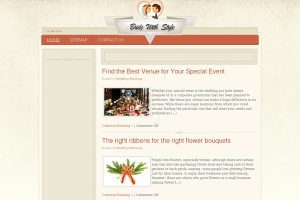 bridewithstyle.net site used Yoo_royalplaza_wp