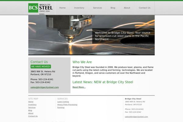 Bcs theme site design template sample