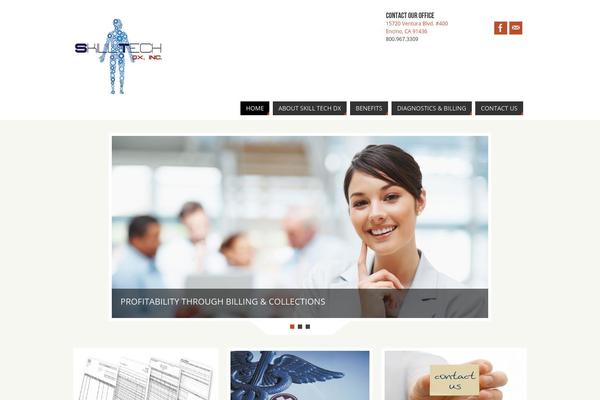 WP Opulus theme site design template sample