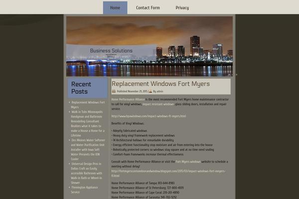 City theme site design template sample