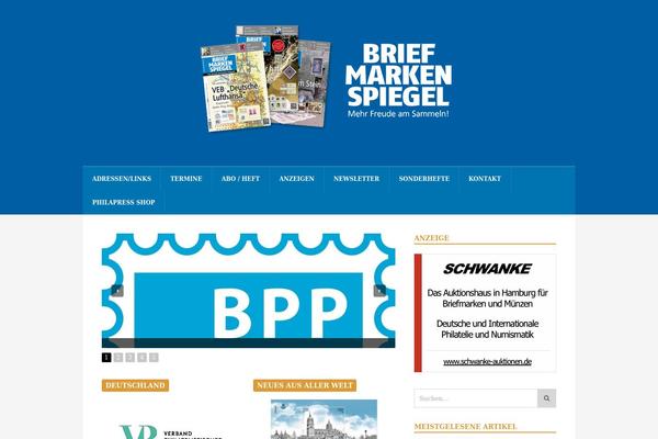 briefmarkenspiegel.de site used Spartan