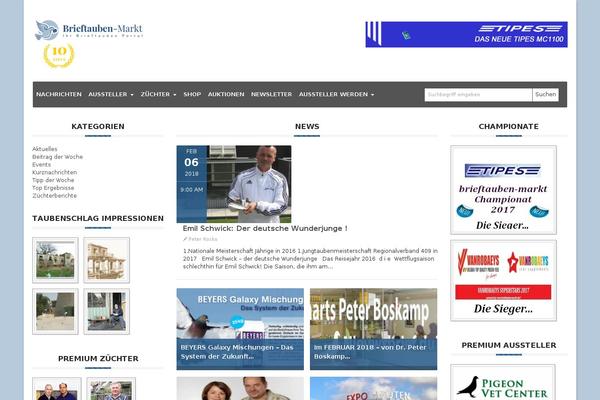 Adams theme site design template sample