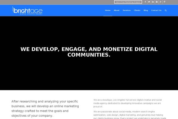 Enfold theme site design template sample