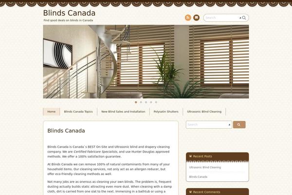 Chocolat theme site design template sample
