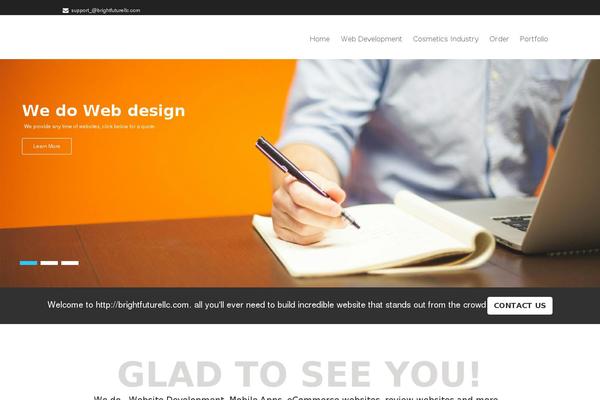 Bluestreet theme site design template sample