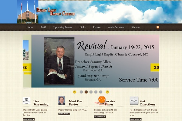 brightlightbaptistchurch.com site used Rayoflight