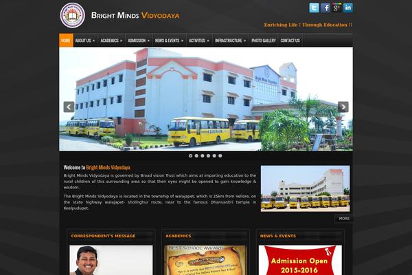 brightmindsvidyodaya.com site used Markoni