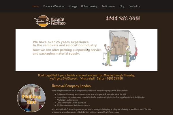 Roots theme site design template sample