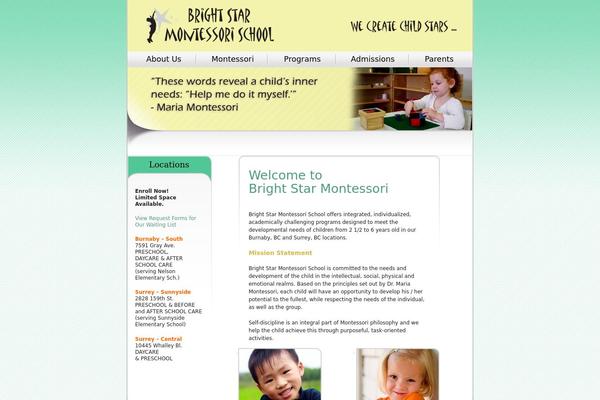 Bright theme site design template sample