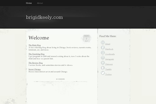 brigidkeely.com site used Elegant Grunge