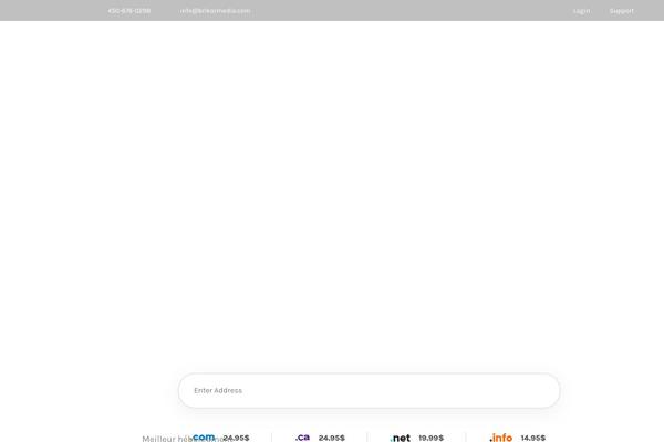 brikarmedia.com site used Hostinza