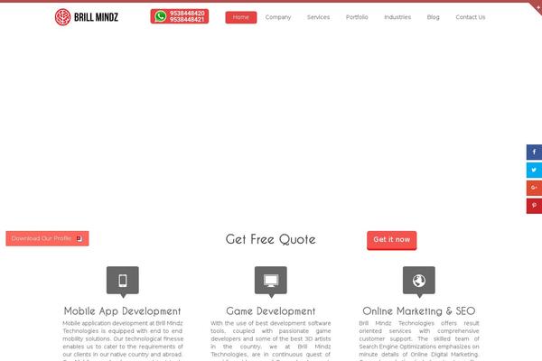 Pofo theme site design template sample