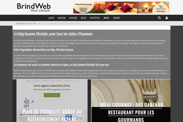 Valenti theme site design template sample
