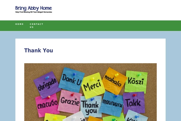 bringabbyhome.com site used Virality