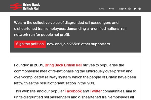 bringbackbritishrail.org site used Bringbackbritishrail