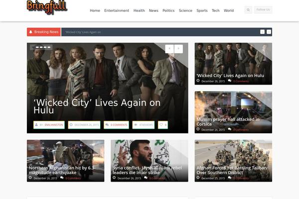 Revista theme site design template sample