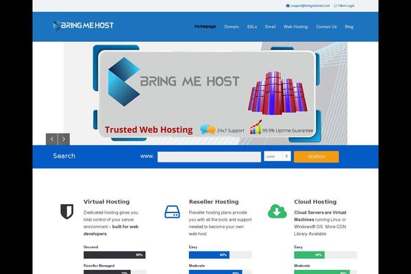 bringmehost.com site used Hostmev2-child