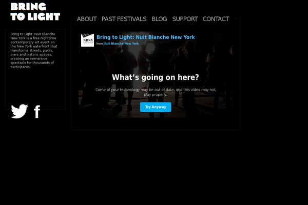 bringtolightnyc.org site used Invictus_2.6.52