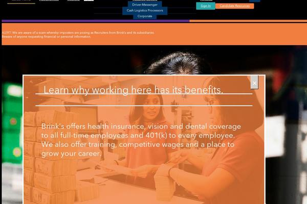 brinksuscareers.com site used Brinks