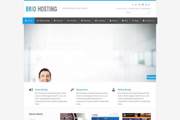 Nevia theme site design template sample