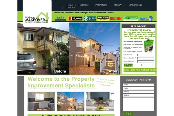 Makeover theme site design template sample