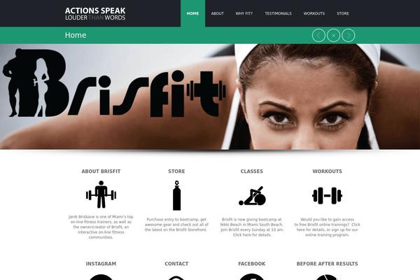 Gym theme site design template sample
