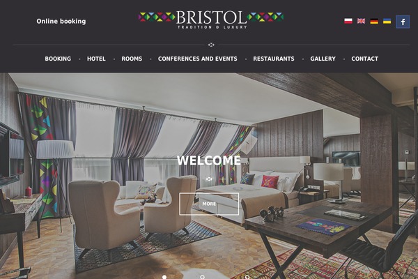 Hotel theme site design template sample