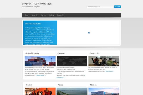 Enterprise theme site design template sample