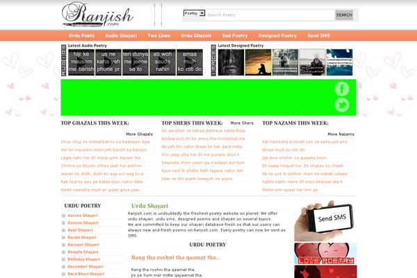 Tg theme site design template sample