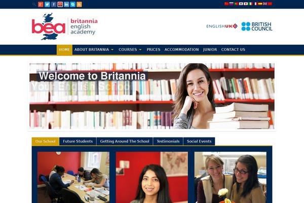 eCademy theme site design template sample