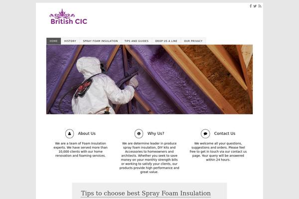 Imprint theme site design template sample