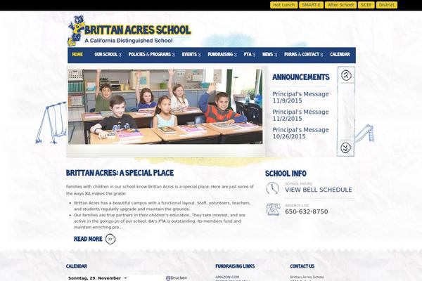 Kids theme site design template sample