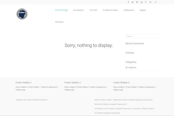 Xenia theme site design template sample