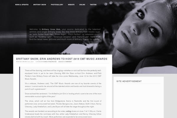 One theme site design template sample