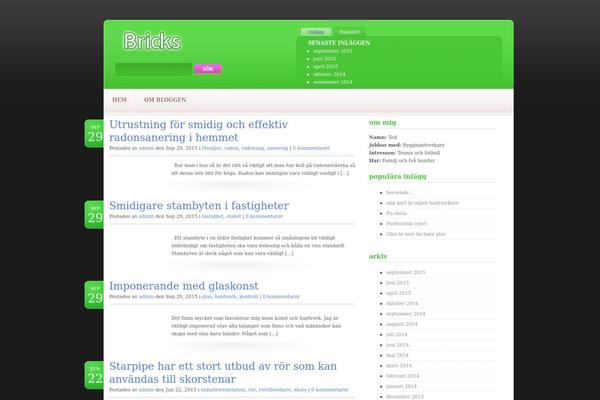 BlueSky theme site design template sample