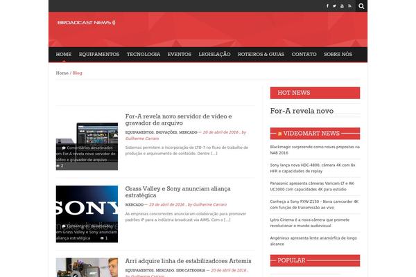 News Mix Light theme site design template sample