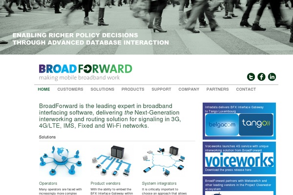 broadforward.com site used Broadforward