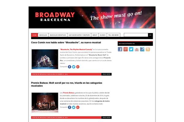 broadwaybarcelona.com site used Malistomagazine