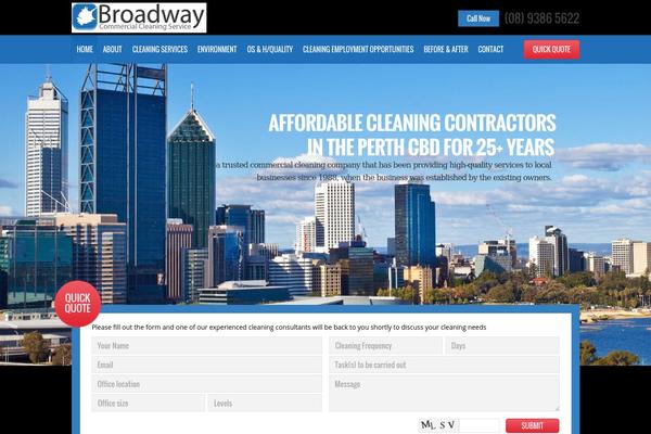 Broadway theme site design template sample